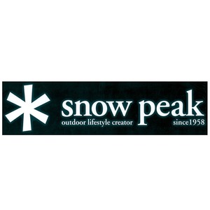 スノーピーク（snow peak） スノーピークロゴステッカー ホワイト