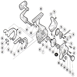 シマノ（SHIMANO） パーツ：02 BB-X EV 2000 マスターギヤ用ブッシュ No62