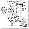 シマノ（SHIMANO） パーツ：02 スーパーエアロ XT-SS L アームローラ座金 No15