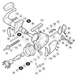 シマノ（SHIMANO） パーツ：スーパーエアロ XT R クロスギヤ用ギヤ No113