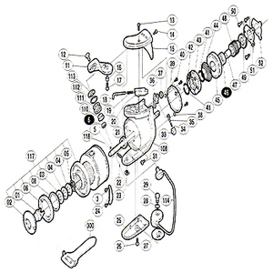 シマノ(SHIMANO) パーツ:97 BB-X 3000EV アームバネガイド A No18
