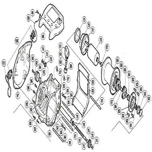 シマノ(SHIMANO) パーツ:02電動丸3000XH A-RB 本体固定板ベアリング 直径12×直径18×4 No.059