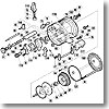 シマノ（SHIMANO） パーツ：04 コンクエスト 401F A-RB レベルワインド受ケ（部品No.074）