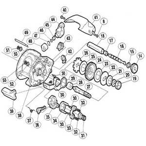 シマノ（SHIMANO） パーツ：03 幻風 300F A-RB スタードラグ座金B（部品No.025）