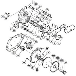 シマノ（SHIMANO） パーツ：00 スーパー小船 C3000 A-RB 糸止メ（部品No.018）