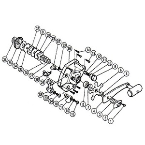 シマノ（SHIMANO） パーツ：チタノス・タナトル小船 EX-4000 ハンドル受ケ（部品No.005）