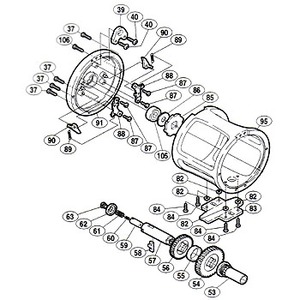 シマノ(SHIMANO) パーツ:ティアグラ 30WLRS A-RB 脚 No083