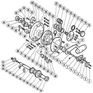 シマノ（SHIMANO） パーツ：デジタナSLS ティアグラ 50WLRS ロックピンバネ（部品No.064）