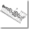 シマノ（SHIMANO） パーツ：92 クラブデミ 20RL パーツ（ブルー）：チェンジバネ（部品No.021）