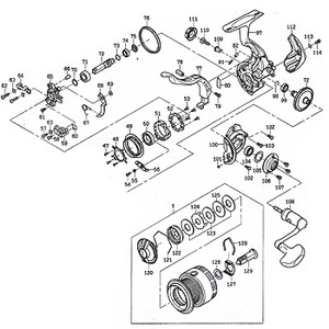 ダイワ(Daiwa) パーツ:06トーナメントISO Z2500LBD ブレーキプレートSC No062