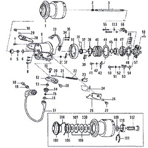 ダイワ(Daiwa) パーツ:トーナメント-ISO Z2500LBD ローターストッパー No043