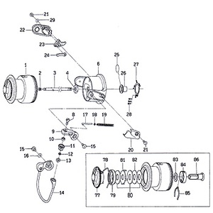 ダイワ(Daiwa) パーツ:プレイソ 2500LBD スプール No001