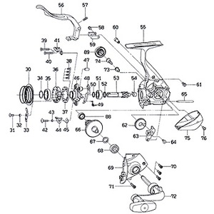 ダイワ(Daiwa) パーツ:プレイソ 2500LBD ストッパー No044