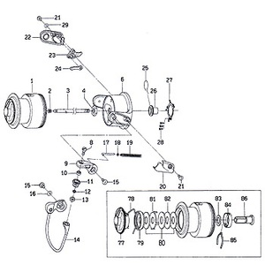 ダイワ(Daiwa) パーツ:プレイソ 2500LBD ドラグリップW No081
