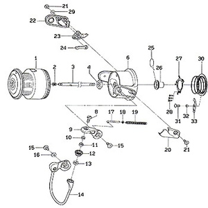 ダイワ(Daiwa) パーツ:トライソ 2000LB ローターストッパーカラー No032