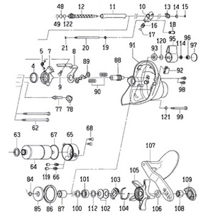 ダイワ(Daiwa) パーツ:シーボーグ 250FB パワーレバー(部品No.095)
