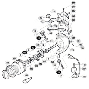シマノ（SHIMANO） パーツ：98 ステラ 4000H ローラーベアリングカラー No14