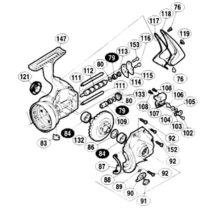 シマノ（SHIMANO） パーツ：01 ステラーSW 8000PG 注油穴防水シール No89