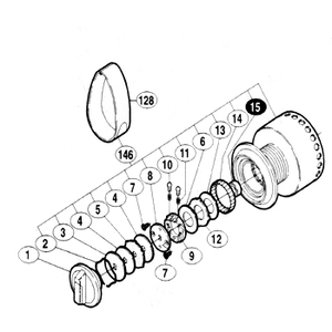 シマノ(SHIMANO) パーツ:01 ステラーSW 8000PG スプール組 No146