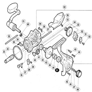 シマノ（SHIMANO） パーツ：03ナビ 6000 ストッパーツマミ固定ボルト No39
