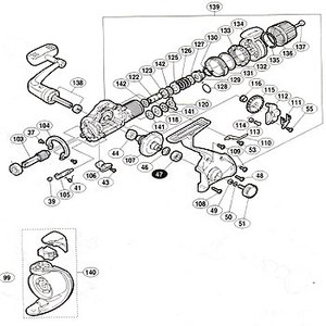 シマノ（SHIMANO） パーツ：01ナビ 3000L 摺動子 No112