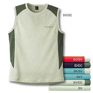 モンベル（montbell） ハニカムクールノースリーブMen's XL シルバー×ダークチャコール（SV／DC）