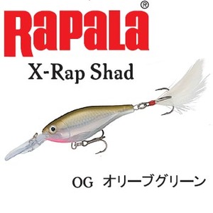 Rapala（ラパラ） X-Rap Shad XRS-6 OG（オリーブグリーン）
