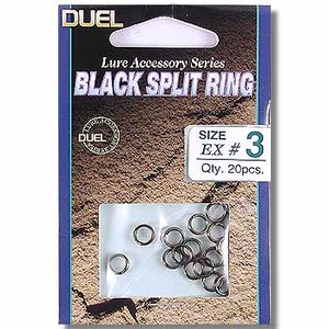 デュエル（DUEL） ブラックスプリットリング EX♯3 ブラック