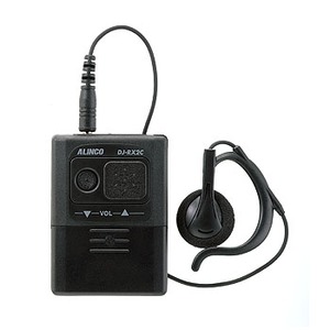 ALINCO（アルインコ） 特定小電力トランシーバー DJ-RX2C 54×75×15 ブラック