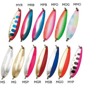 下野(しもつけ) 桜鱒スプーン メッキ 18g 18g MMO