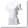 バイオギア・ハイネック半袖シャツ（姿勢ナビ・一般向き） Women's S 01（ホワイト）