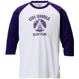 Columbia（コロンビア） キャンプファイヤー3／4Tシャツ XS 559（UWPurple）