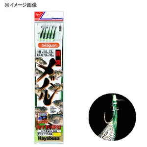 ハヤブサ(Hayabusa) 胴突メバル 夜光カブラ&ハゲ皮緑NF仕様 鈎7/ハリス2 金