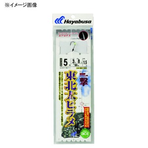 ハヤブサ（Hayabusa） 活き餌一撃 東北大ヒラメシングル1セット 鈎5／ハリス4 上黒
