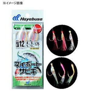 ハヤブサ（Hayabusa） マイボートサビキ オーロラMIXスキン&オーロラハゲ皮 鈎11／ハリス3 金