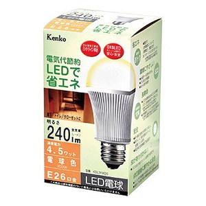 Kenko（ケンコー） LED電球 電球色 4.5W KDL3FW26