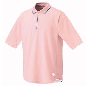 DESCENTE（デサント） HALF SLEEVED CYCLING POLO L PNK（ピンク）