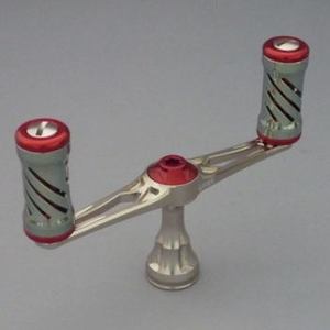 リブレ（LIVRE） パーツ：Dハンドル Type5 ダイワ用 95mm TIR（チタンゴールド×レッド）