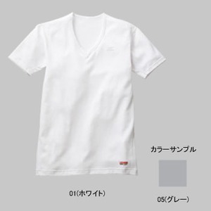 ミズノ（MIZUNO） ブレスサーモ ライトウエイトVネック半袖シャツ Men's L 05（グレー）