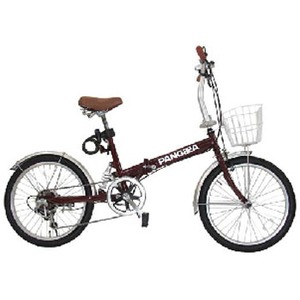 PANGAEA（パンゲア） ポタリング20 リアサス折りたたみ自転車 20×1.75インチ ブラウン