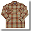 ボードシャツ Men's S ブラウングリーンオンブレー