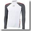 Men's UV Sport Rash Vest Long Sleeve S White×Ash