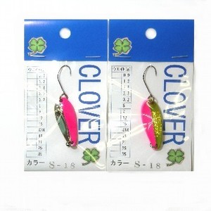 アングラーズドリームバイト クローバースプーン 2.5g S-18 SPR/GPR