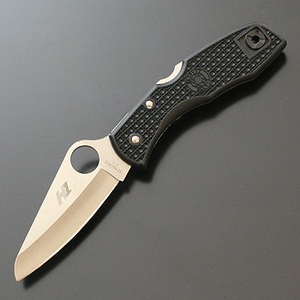 スパイダルコ 海人-1 デリカ （直刃） ブラックハンドル