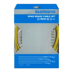 シマノ（SHIMANO/サイクル） PTFE ロード用ブレーキケーブルセット イエロー