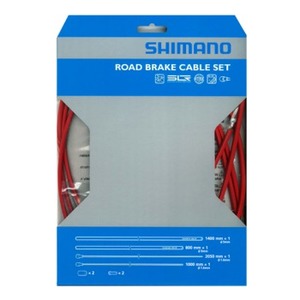 シマノ（SHIMANO/サイクル） PTFE ロード用ブレーキケーブルセット レッド