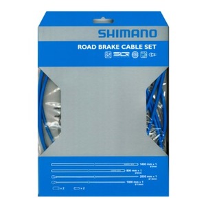 シマノ（SHIMANO/サイクル） PTFE ロード用ブレーキケーブルセット ブルー