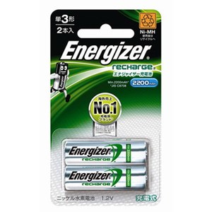 Energizer（エナジャイザー） 単3形充電池（2200mAh）2本入
