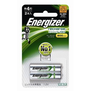 Energizer（エナジャイザー） 単4形充電池（800mAh）2本入