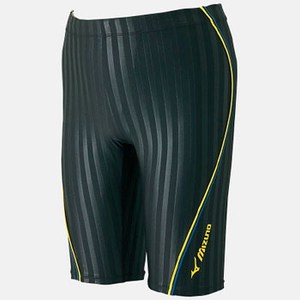 ミズノ（MIZUNO） 85MR100 ハーフスパッツL ミッドライズ Men's XO 94（ブラック×イエロー）